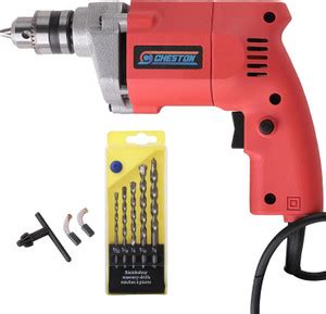 CHESTON Drill Machine for Home Use with Set of 5 Drill Bits | 4500 RPM ...