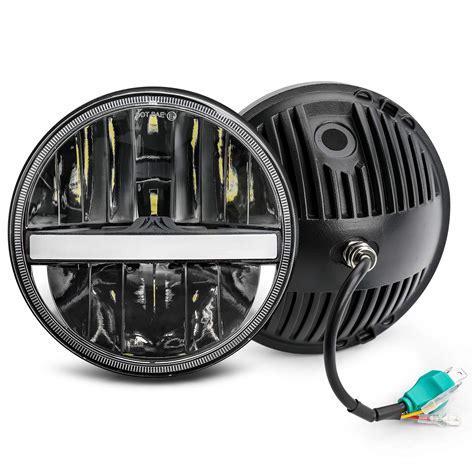 Buy UNI-SHINE 7 inch LED Headlight Round 6024 Led Headlight Reflector 7 ...