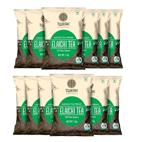 TWEAK Instant Elaichi Tea Premix (12 Packet X 1 Kg Each), Chai Tea ...