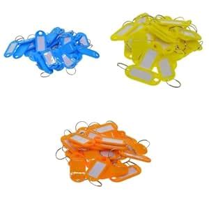 FABLOFT 150Pack Removable Waterproof Key Tags ID Name Card Tags Mark ...