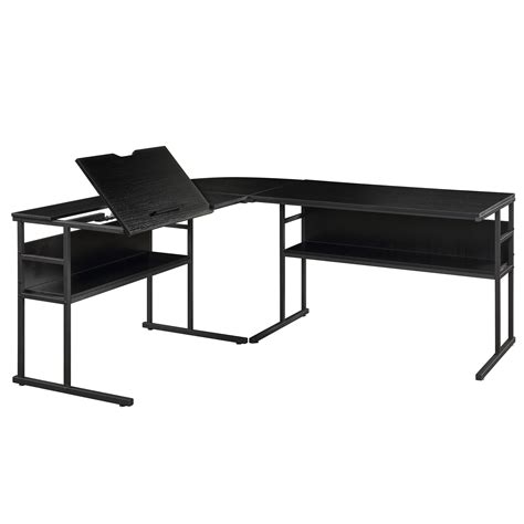 Buy 67 inches L-Shaped Desk, Corner Computer Desk with Bottom ...