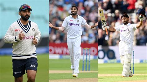 ajinkya rahane cheteshwar pujara rishabh pant jasprit bumrah kl rahul ...