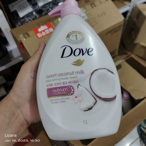 Dove Coconut Milk Body Wash 1L | Shopee Philippines