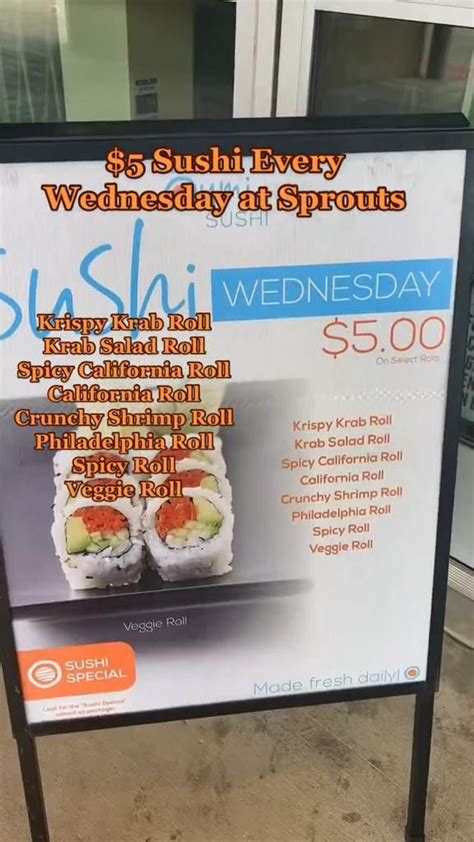 $5 Dollar Sushi Wednesday Kroger