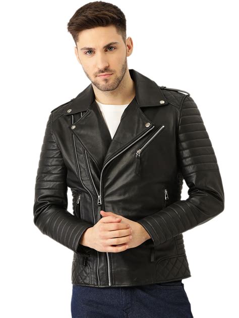 Leather Retail® Men's Faux Leather Motorcycle Fashion Biker Style ( LR