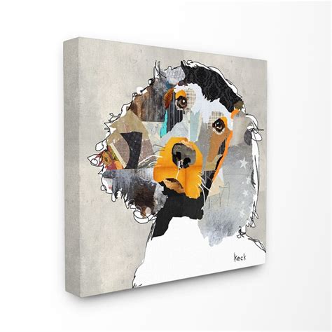 Stupell Industries Paint Splatter Color Block Irish Setter Portrait 24 ...