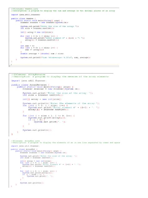 Image result for Array Program Java
