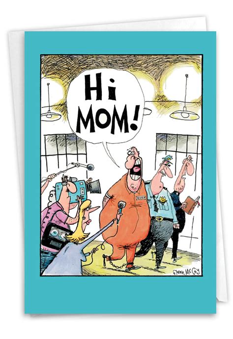 Hi Mom From Prison Mother's Day Funny Greeting Card