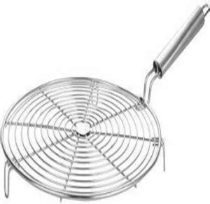 Vedant vedantStainless Steel Jali Roti Roast Grill Papad Roaster 20 cm ...