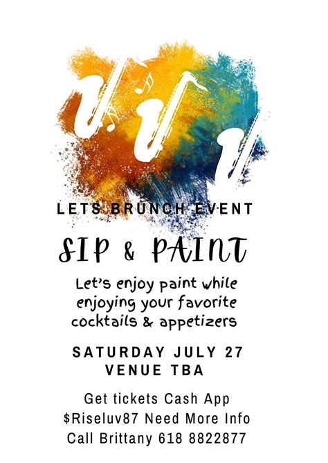 Let’s Brunch Event Sip& Paint, Events At The U Bar, Venue, Licensed ...