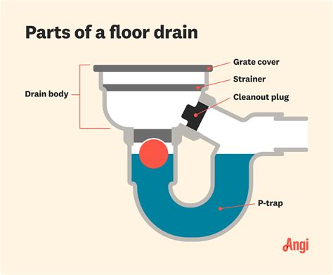 Diagram and Parts of a Garage Floor Drainage System | Angi