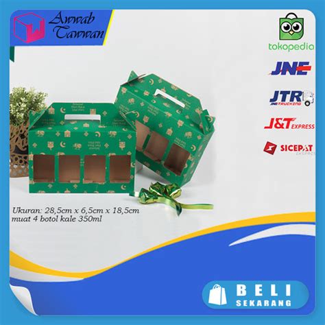 Jual Gable Box Packaging Minuman Botol Kale 350ml isi 4 Dus Hampers ...