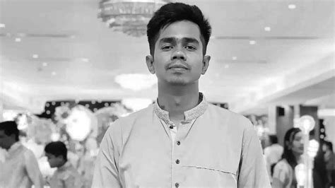 sharp weapon mark on right leg student leader hacked to death on dhaka ...