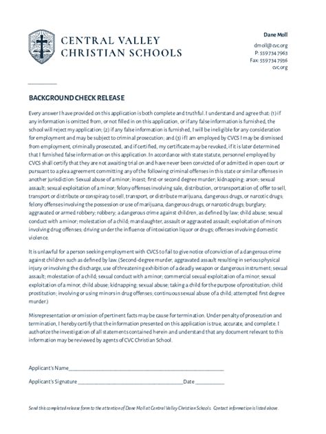 Image result for Background Check Form Signed Sample