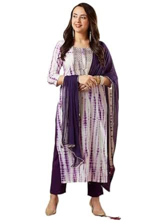 Buy Royal Export Womens Printed Cotton Blend Embroidery Kurta Pant Set ...