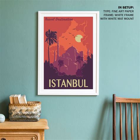 Buy Istanbul Turkey Travel Poster Art & Prints Online India at Best ...