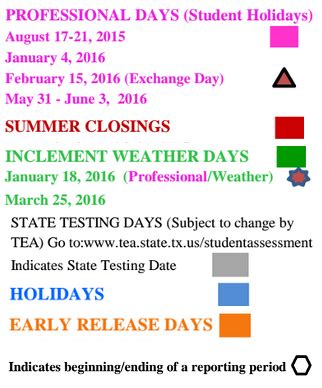 Porter Elementary - School District Instructional Calendar - New Caney ...