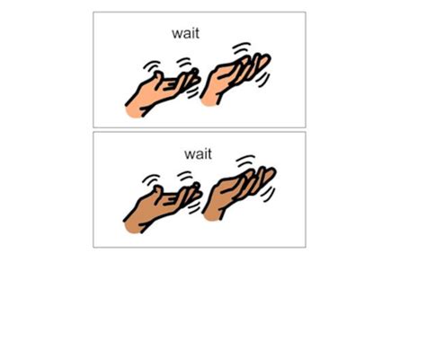 Image result for How to Sign Wait