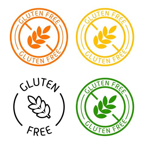 Etiqueta sem glúten Etiqueta de dieta Etiqueta de intolerância Produtos ...