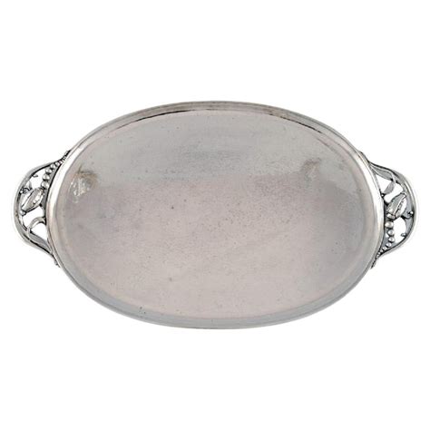 Art Deco Continental (800) Silver Serving Tray/Platter at 1stDibs