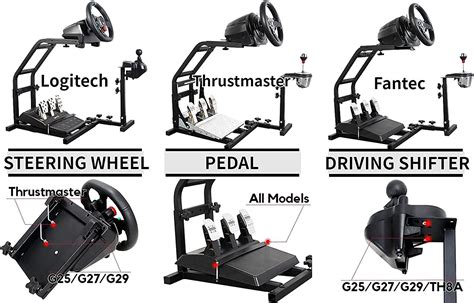 Buy Minneer Racing Wheel Stand Simulation Driving Cockpit for Logitech ...