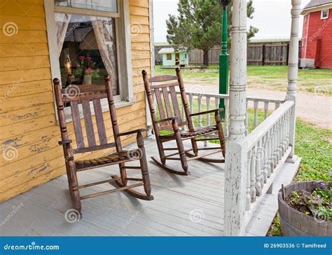Front Porch Rocking Chairs stock photo. Image of rock - 26903536