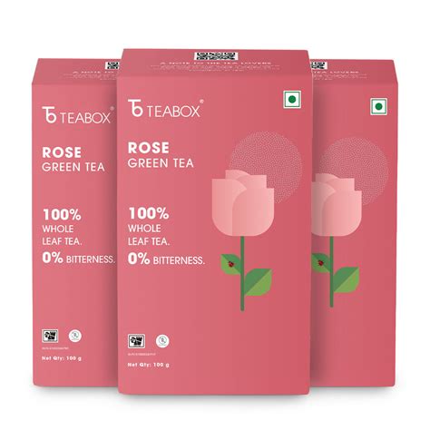 Buy 2025 Organic Rose Green Loose Leaf Tea For Glowing Skin | Teabox
