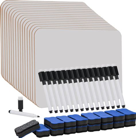 Hiziwimi 16 Pack Dry Erase Mini Whiteboards, 11.8X8.8 Inches Double ...