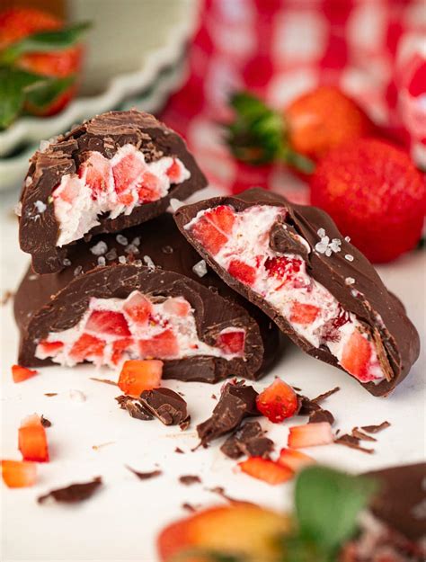 Frozen Strawberry Yogurt Bites - Sweet Tea and Sprinkles