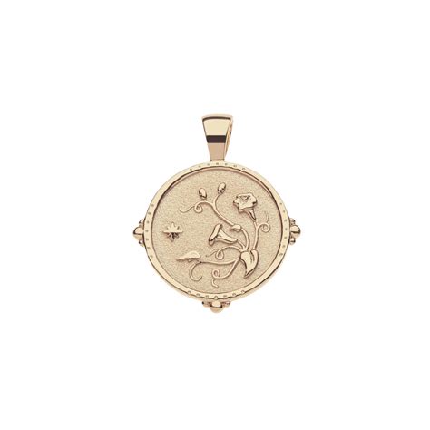 GRACE JW Small Pendant Coin in Solid Gold – Jane Win Jewelry
