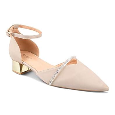 Stelatoes Women's Synthetic-Silicone Beige sandals (Heel Height : 1.8 ...