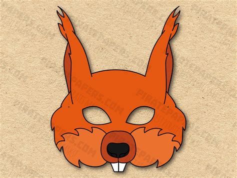 Buy Squirrel Mask Printable, DIY Paper (PDF Template) Online in India ...