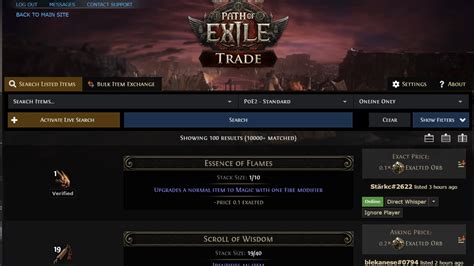 How to trade in Path of Exile 2 and trade site explained » Ruberli