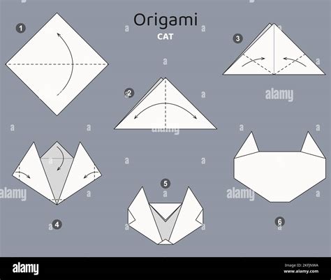 Origami Cat Tutorial 的图像结果