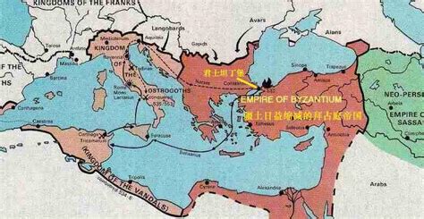东罗马帝国地图图片