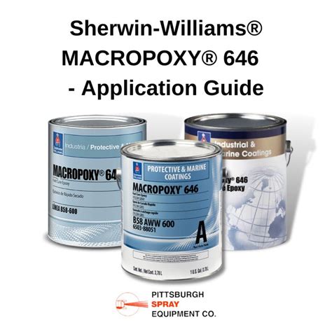 Application Guide for Sherwin-Williams MACROPOXY 646 Protective Coating