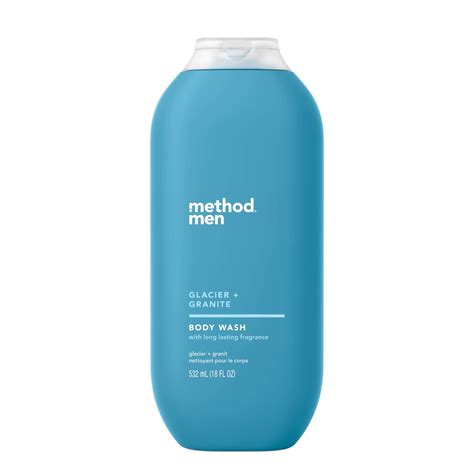 method Men Body Wash Glacier Granite 18 oz with Refreshing Fragrance ...