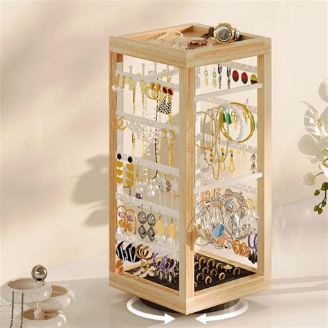 Amazon.com: i7creoy 6 Tier Earring Tree Organizer & Necklace Display ...