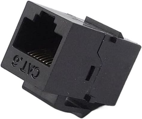 Buy WAAZI Network Module Black CAT6 six Types of Network Straight ...