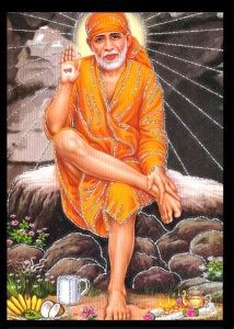 Deshkart SAIBABA (5 Inch X 7 Inch) Laminated Photo With Back Support ...
