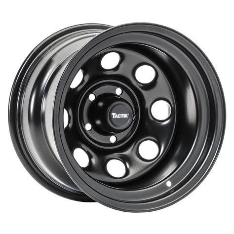 Tactik Circle 8 Classic 15 Inch Solid Steel Wheel Black | Desertcart INDIA