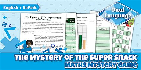 Grade 4 The Mystery of the Super Snack Maths Game Sepedi/Eng