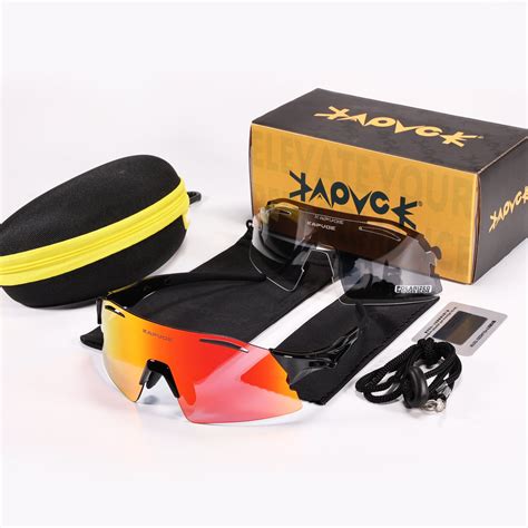 Kapvoe 3Lens Sunglasses Man Cycling Glasses UV400 Bicycle Eyewear Outd ...