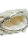 Buy White Beads, Pearls, Sequins, Tassels, Crystals Nora Half Moon Bag ...