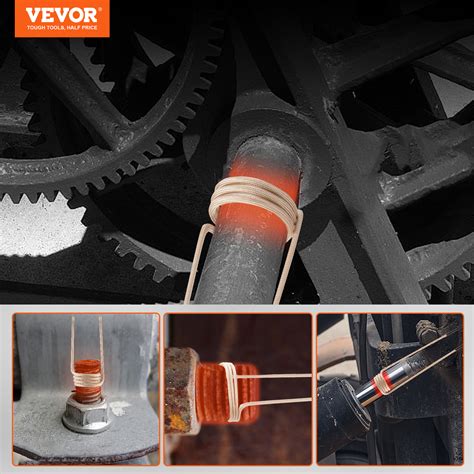 VEVOR Magnetic Induction Heater Kit, 1000w Induction Heater Hand-held ...