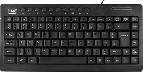 Amazon.in: Buy Lapcare D-Lite-Blk Multimedia Mini Wired Keyboard (Black ...