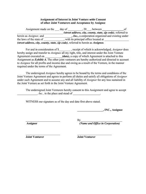Joint Venture Agreement - Fill Online, Printable, Fillable, Blank ...