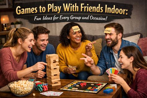 Games to Play with Friends Indoor Fun Group Activities
