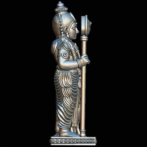 Lord Murugan 3D Print Model STL - Divine 3D Model for Home Decor