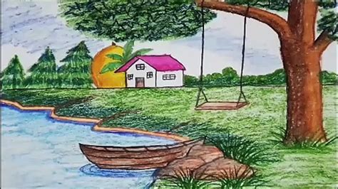 Easy Nature Drawings With Colour